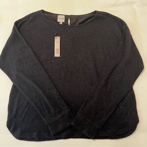 Nic + Zoe Black Long Sleeve Top